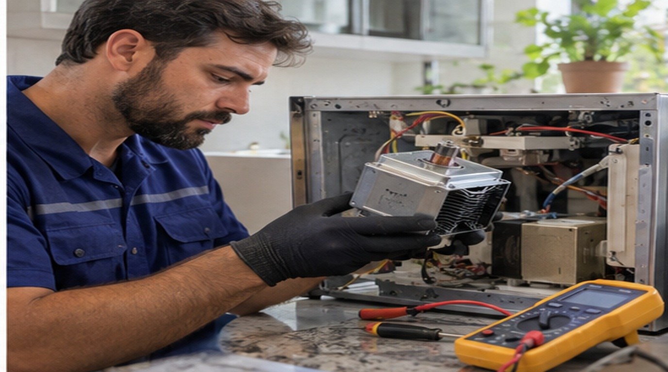 Conserto de micro-ondas em Cuiabá‑MT: troca do magnetron